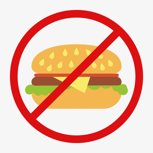 Simple Burger icon - Vector, Image