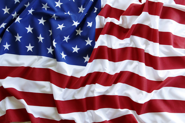 Rippled USA flag - Фото, зображення