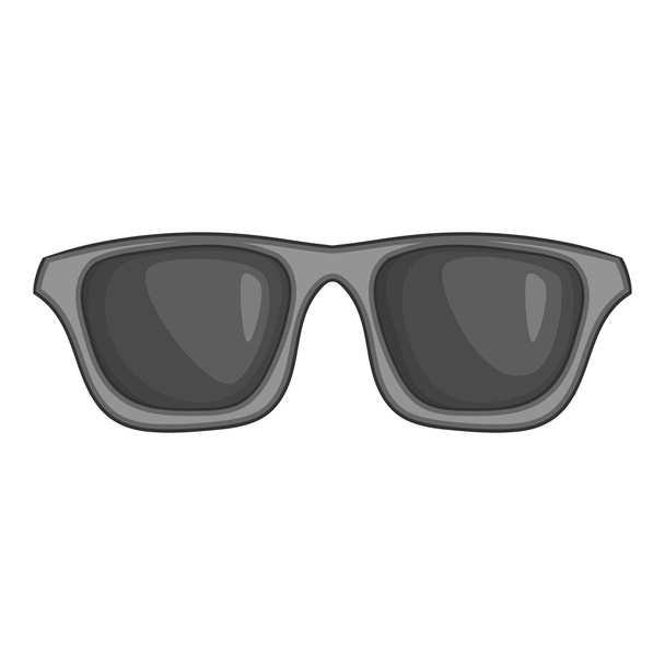 Summer glasses icon, black monochrome style - Vecteur, image