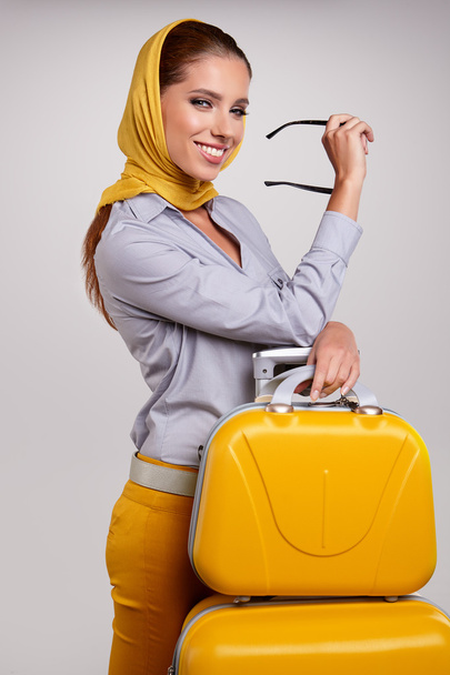 Woman preparing for travel - Foto, Imagem