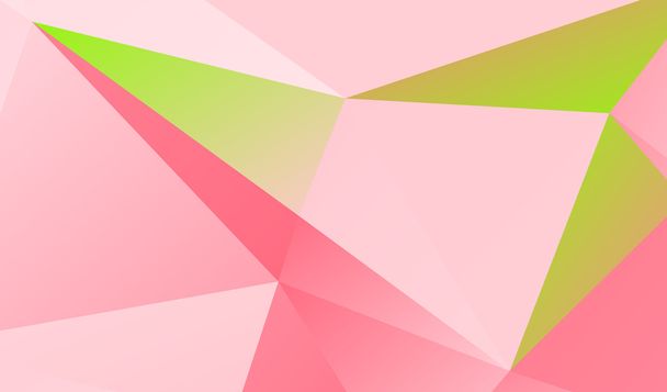Ilustración poligonal rosa claro y verde
 - Foto, imagen