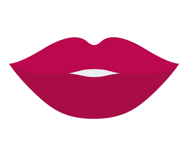 Lips of female mouth design - Vector, Image