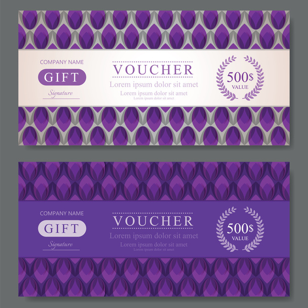 Gift Voucher Template - Vector, Image