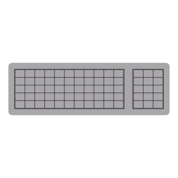 Prostorná klávesnice zařízení design - Vektor, obrázek