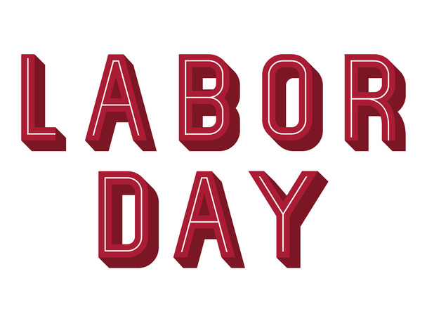 Usa and Labor day design - Vector, Image