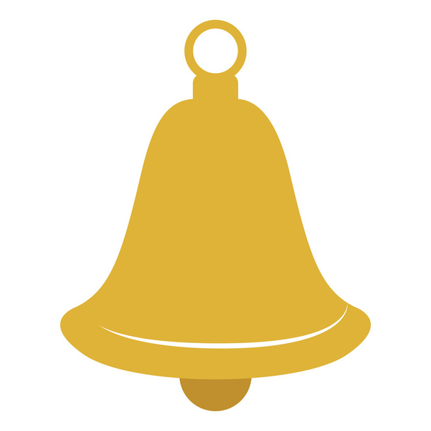 Bell of merry Christmas design - Vektör, Görsel