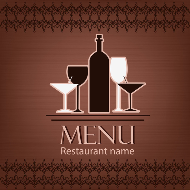 Sample menu for restaurant and cafe - Vetor, Imagem