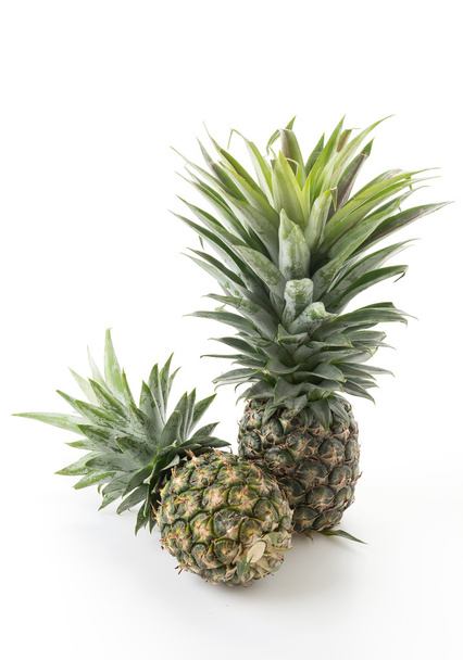 fresh pineapple on white background - Fotoğraf, Görsel