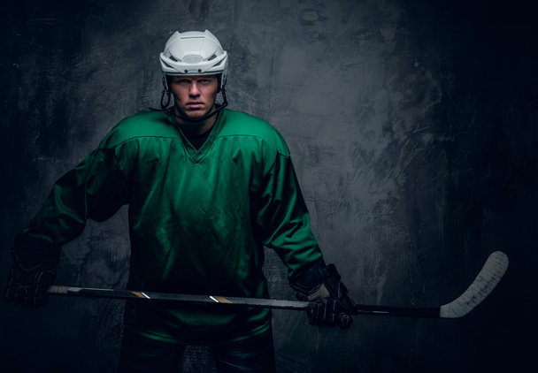 Hockeyspieler in Schutzkleidung - Foto, Bild