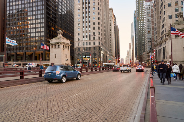 Street of Chicago at daytime - Zdjęcie, obraz