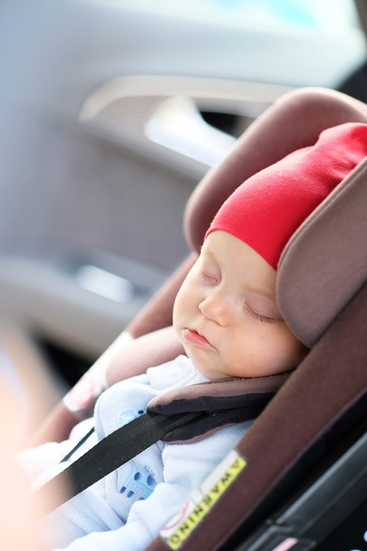 sleeping in car seat - Photo, Image