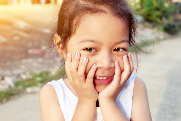 Portrait of a sweet preschool girl - Фото, изображение