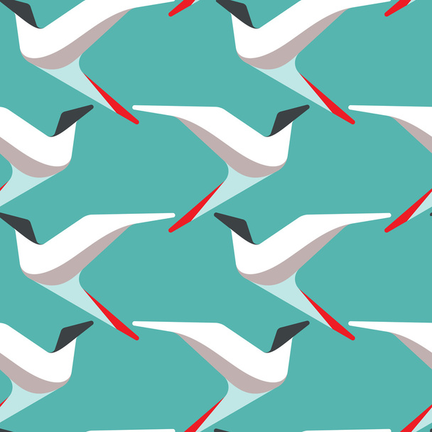 Abstract and contemporary birds seamless surface pattern design - Vettoriali, immagini