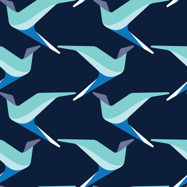 Abstract and contemporary birds seamless surface pattern design - Vector, imagen
