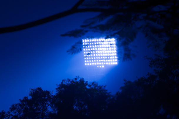 Proiettori stadio di notte
 - Foto, immagini
