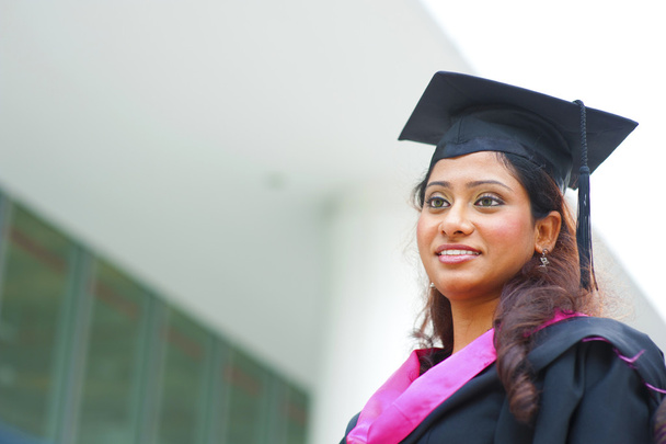 Young Indian female graduate - Fotoğraf, Görsel