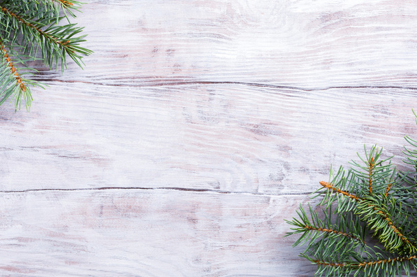 kerstmis achtergrond met dennenboom - Foto, afbeelding