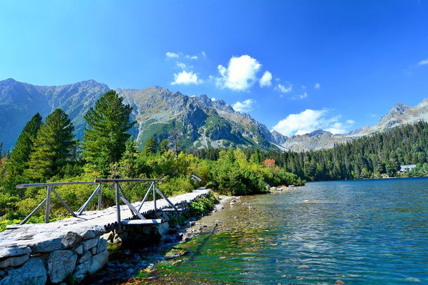 Popradske pleso lake - Foto, afbeelding