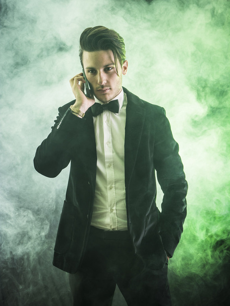 Young businessman with bow tie - Φωτογραφία, εικόνα