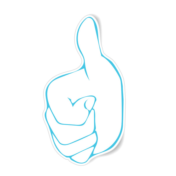 stickers of Very good hand gesture - Vector, Image