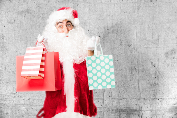 Santa Claus s nákupní tašky - Fotografie, Obrázek