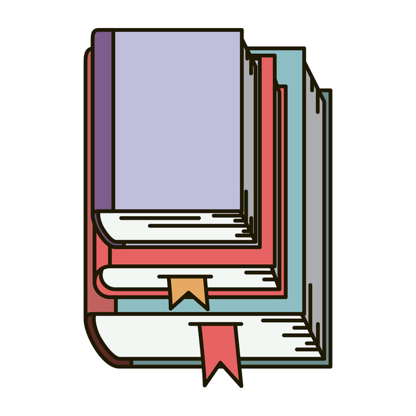 Изолированный дизайн книг
 - Вектор,изображение