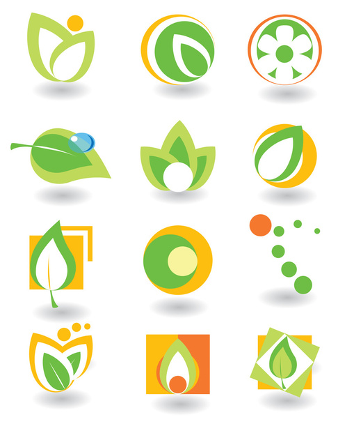 Set of abstract elements - Vector, Image