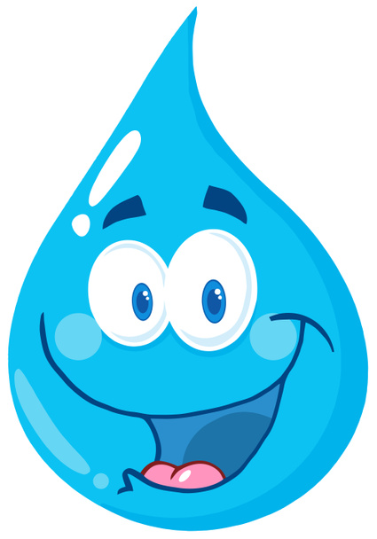 Water Drop Cartoon Character - Photo, Image