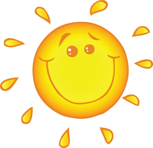 Personnage souriant de bande dessinée Sun
 - Photo, image
