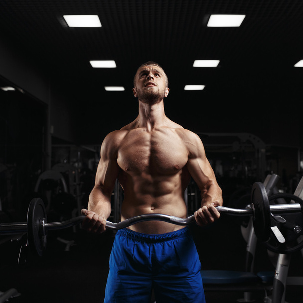 Bodybuilder in the gym - Photo, image