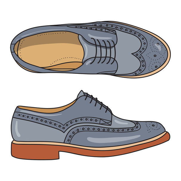 男性ファッション靴 - ベクター画像