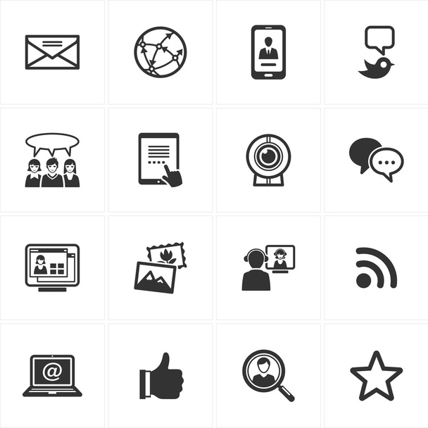 Iconos de Redes Sociales-Set 1
 - Vector, Imagen