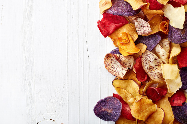 chips vegetales coloridos saludables
 - Foto, imagen