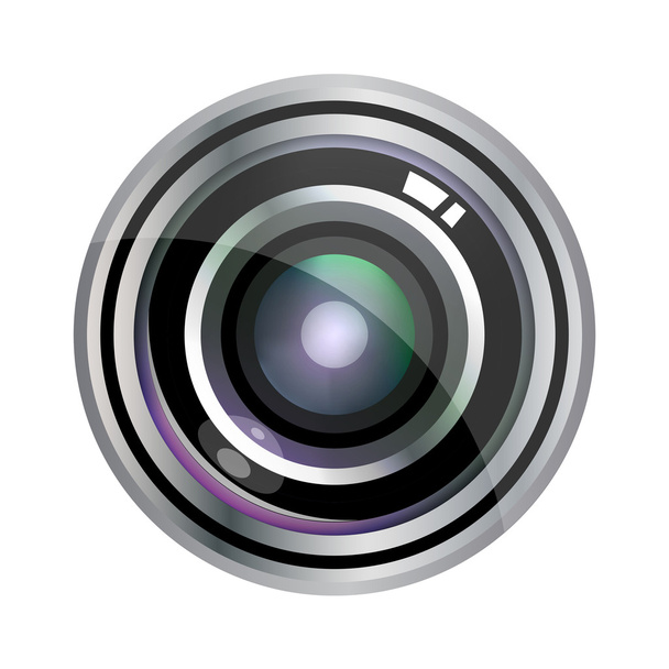 Design de lente realista vetorial moderno isolado em branco. Ilustração vetorial
 - Vetor, Imagem