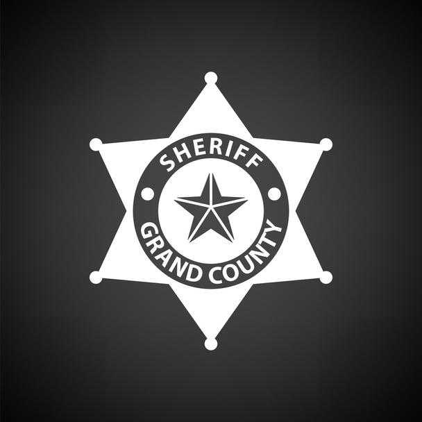Icona del distintivo dello sceriffo
 - Vettoriali, immagini