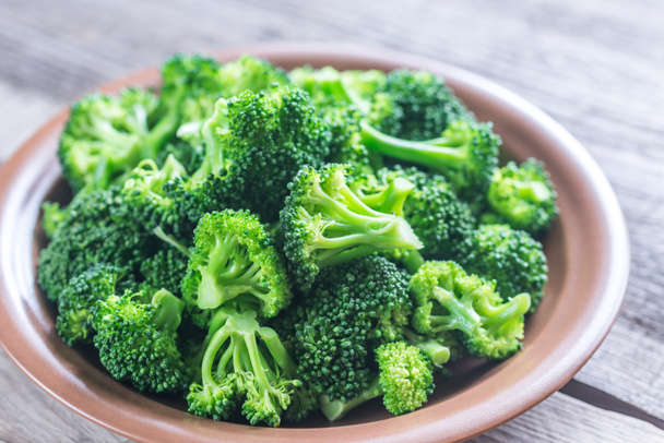 Cooked broccoli on the plate - Photo, Image