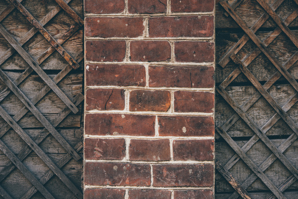 Wood and brick textures - Φωτογραφία, εικόνα