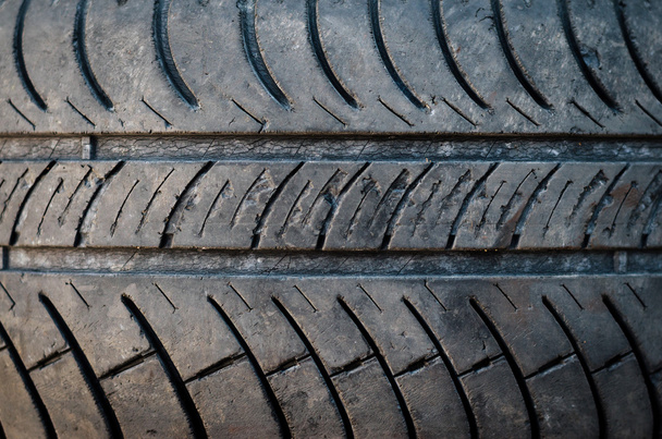 Closeup texture of a car tyre - Photo, Image