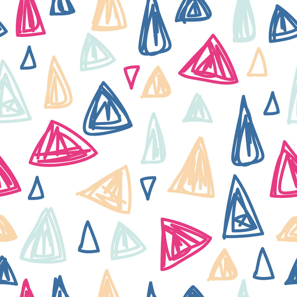 Cute doodle triangles - ベクター画像
