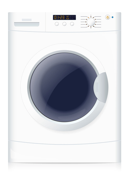 現実的な洗濯機 - ベクター画像
