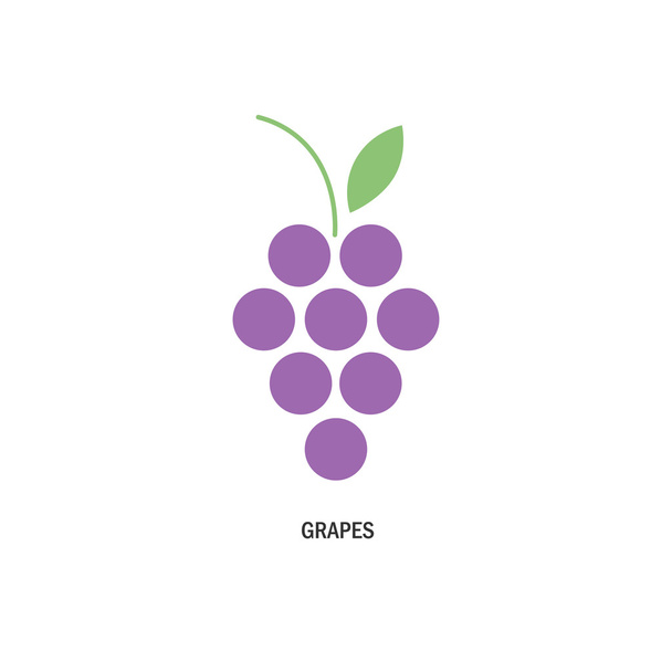 logo bunch of grapes. - Vector, Image