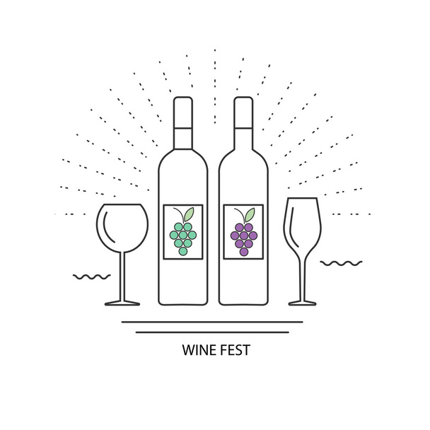 Vino rouge fin blanc
 - Vecteur, image