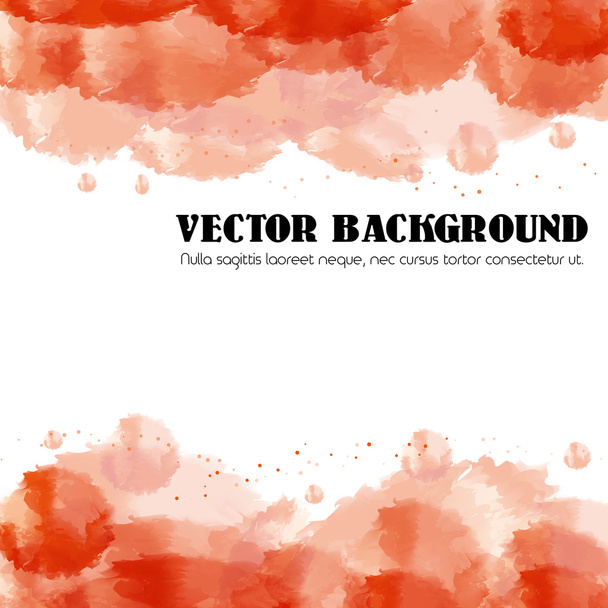 抽象的な水彩画スプラッタ染色の背景 - ベクター画像