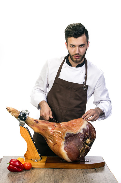 Chef promotes hip pork - Photo, Image
