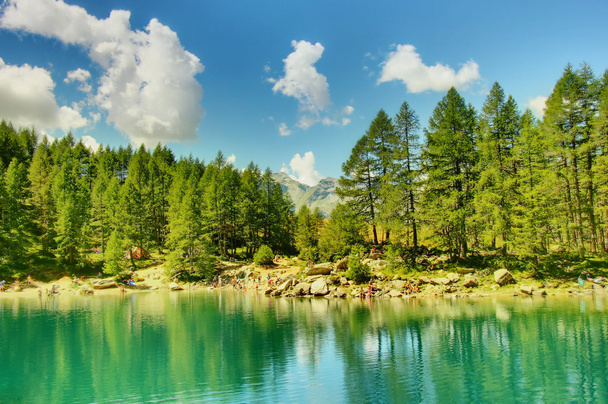 гірське озеро в Італії на Альп - Фото, зображення