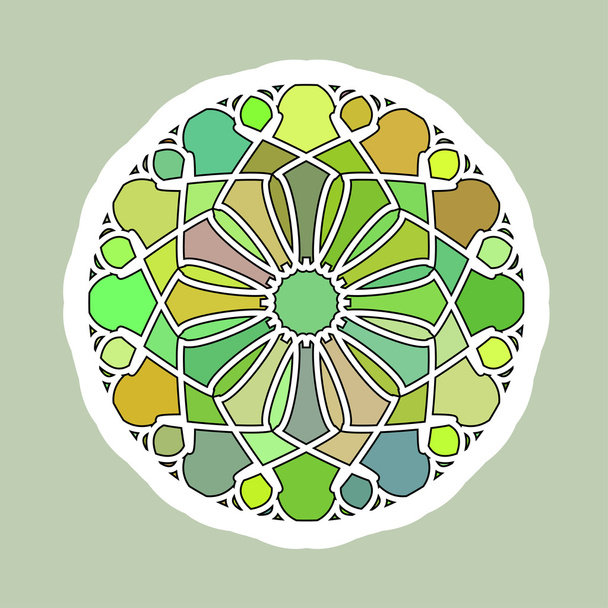 Round colorful pattern - Vector, Image