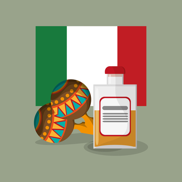 mexican culture related icons image - Vector, Image