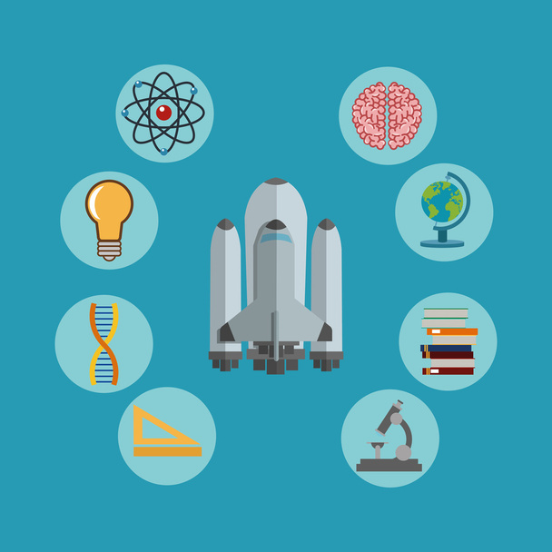 science related icons image - Vector, Image
