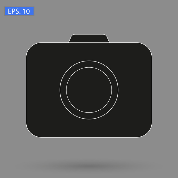 Vektorový obrázek černé ikonu kamery - Vektor, obrázek