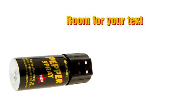 Tanica di spray al peperoncino tedesca, spazio per il testo
 - Foto, immagini